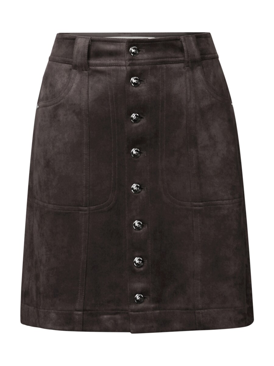

Кожаная юбка STREET ONE, Dark brown