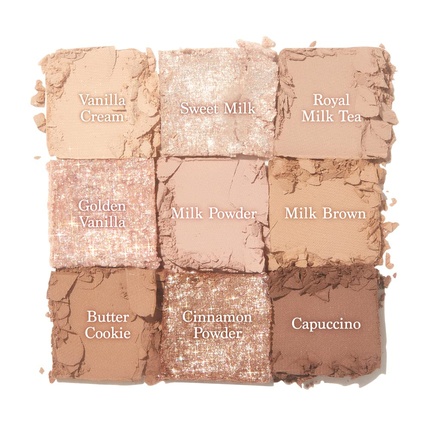 Тени для век Shadow Palette #07 Milk Latte Cruelty-Free 9 Blendable Shades — фото 3