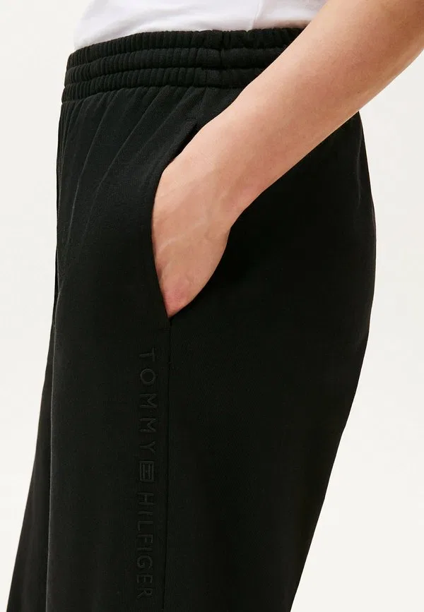 Незаменимые пижамные штаны с широкими штанинами Tommy Hilfiger, Black — фото 4