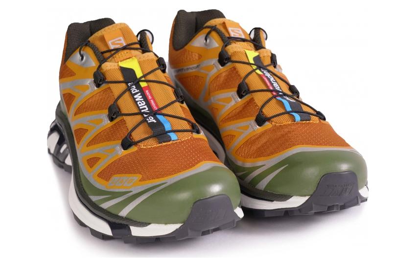 Кроссовки Salomon XT-6 ADV x And Wander 'Golden Oak' 470832, оранжевый — фото 2