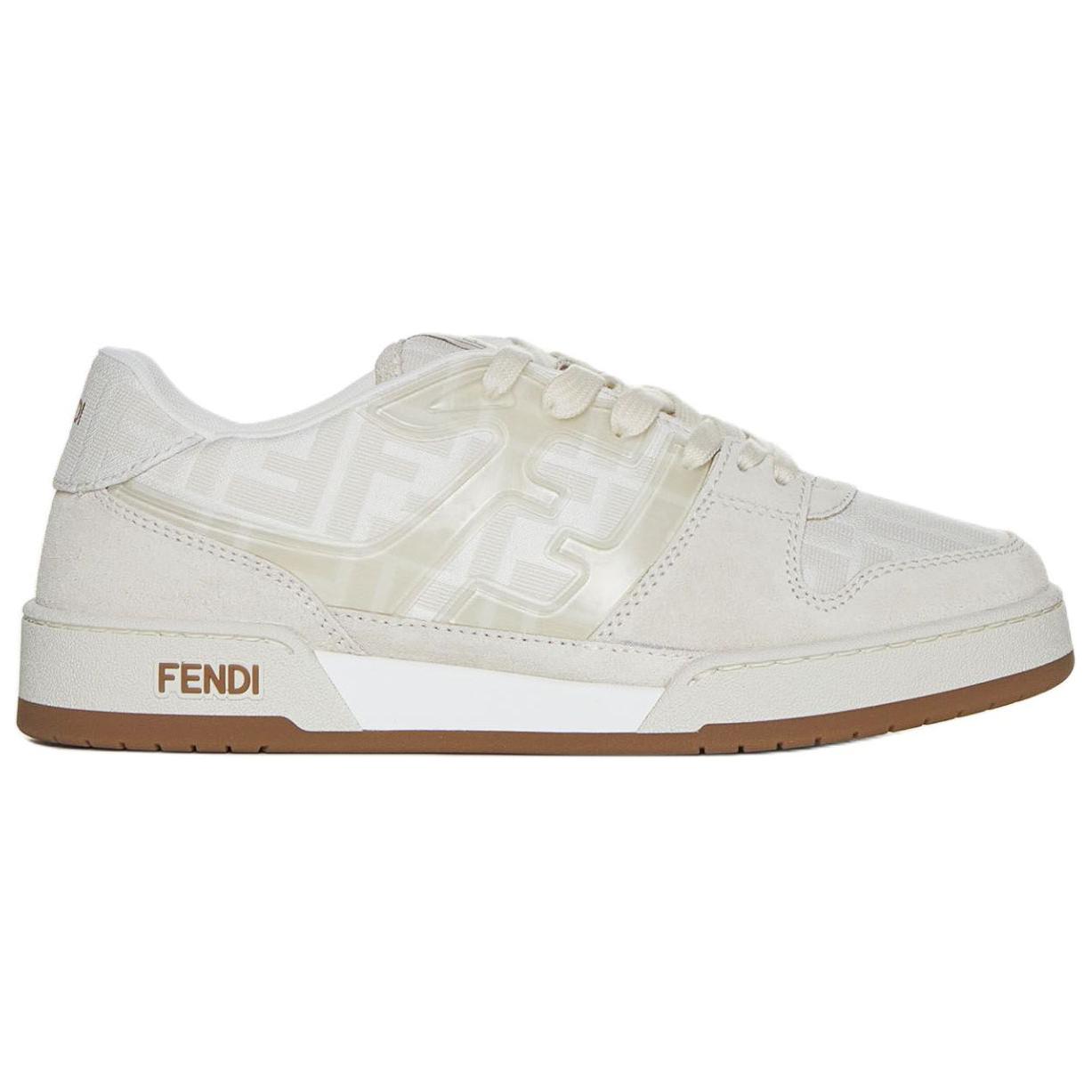 Женская футболка Match 'Ivory Dove Grey' FENDI, белая