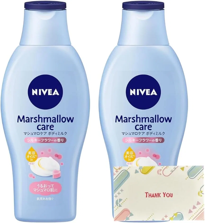 Лосьон для тела Marshmallow Care с шелковистым цветочным ароматом, Kao Nivea, набор 2 шт., 200 мл Kunutonn