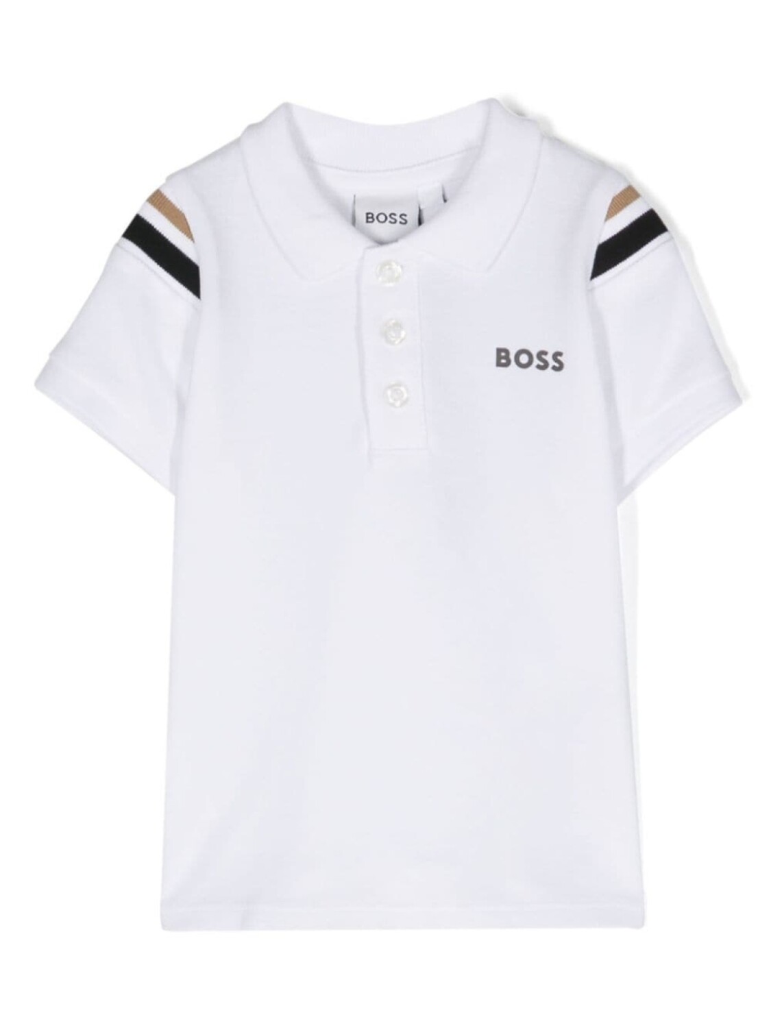 

BOSS Kidswear рубашка поло с логотипом, белый