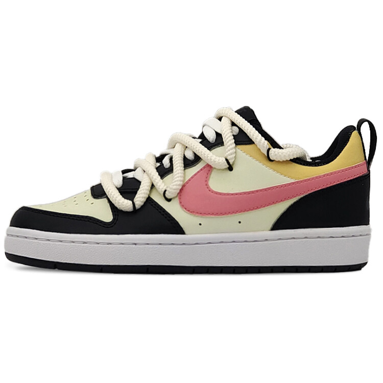

Кроссовки Nike Court Borough Skateboarding Shoes Women's Low-top Pastel Yellow, черный