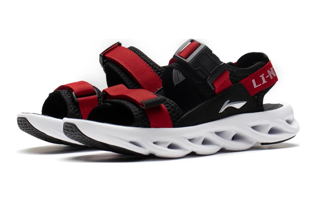 LiNing ARC 1.0 Амортизирующие детские сандалии черно-красные для подростков LINING YOUNG — фото 3