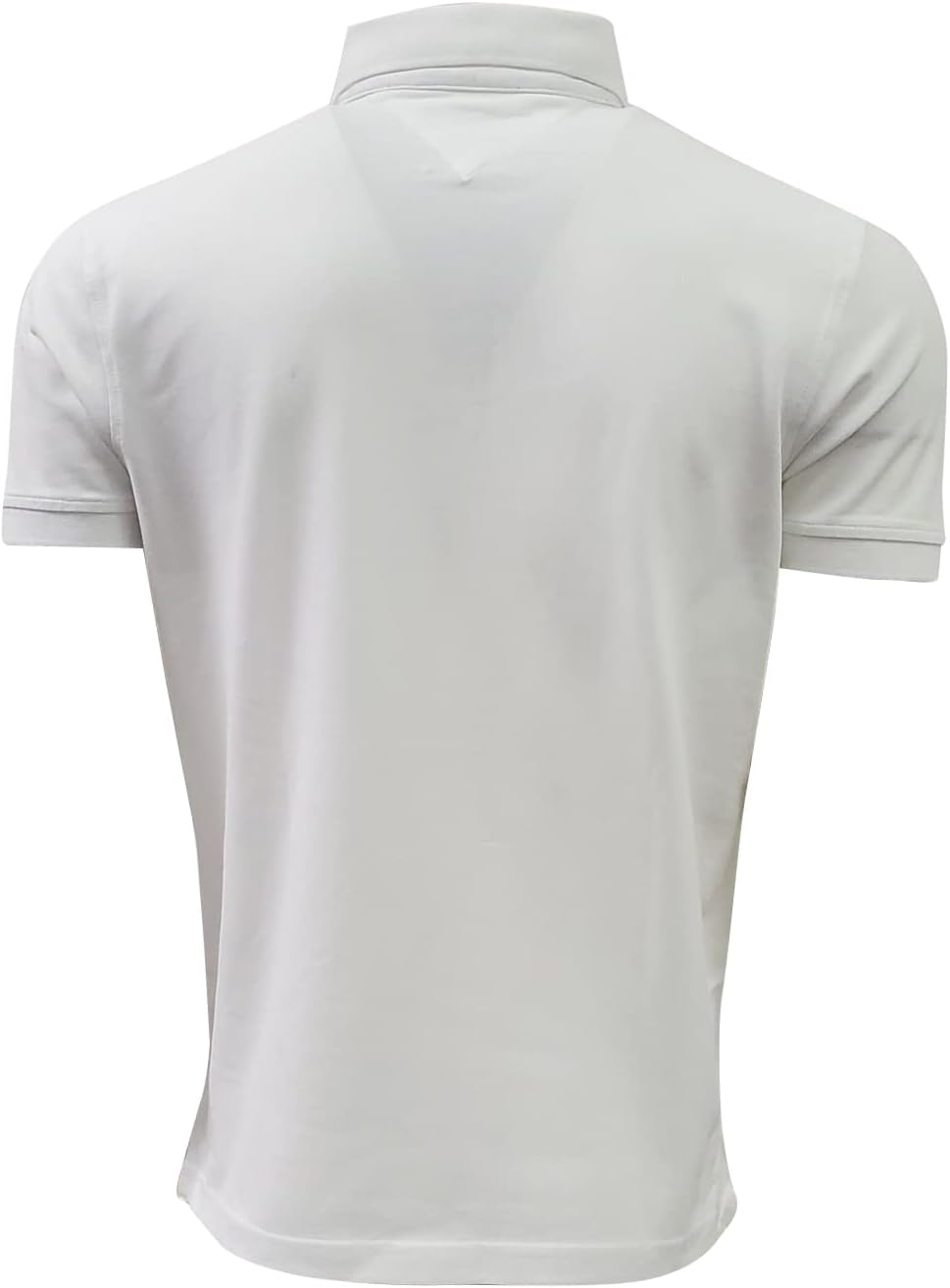 Мужская сетчатая рубашка-поло с вышитым графическим логотипом Tommy Hilfiger, White (Est 1985) — фото 2