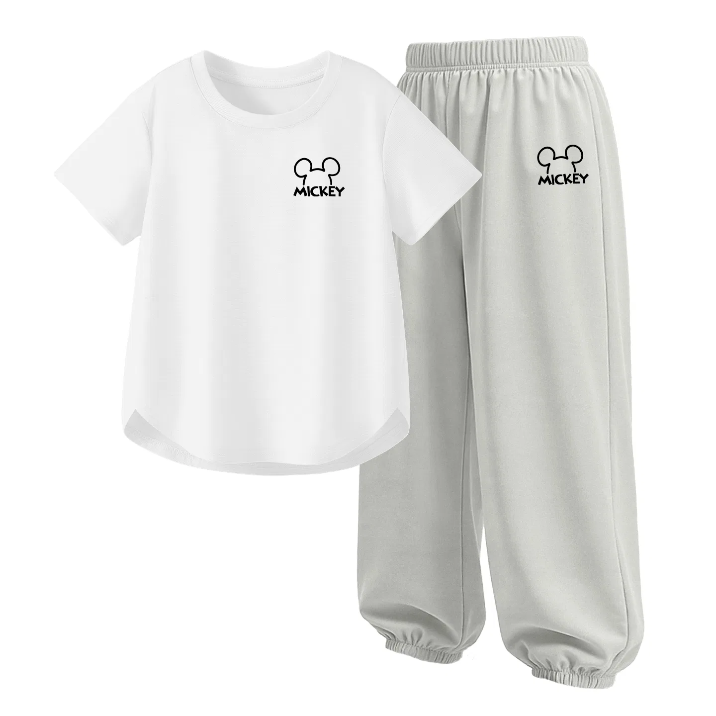 Детский спортивный костюм Casual Sportswear 2 Piece Set Disney, Thick Board Line K Mist White+Line K Glacier Gray