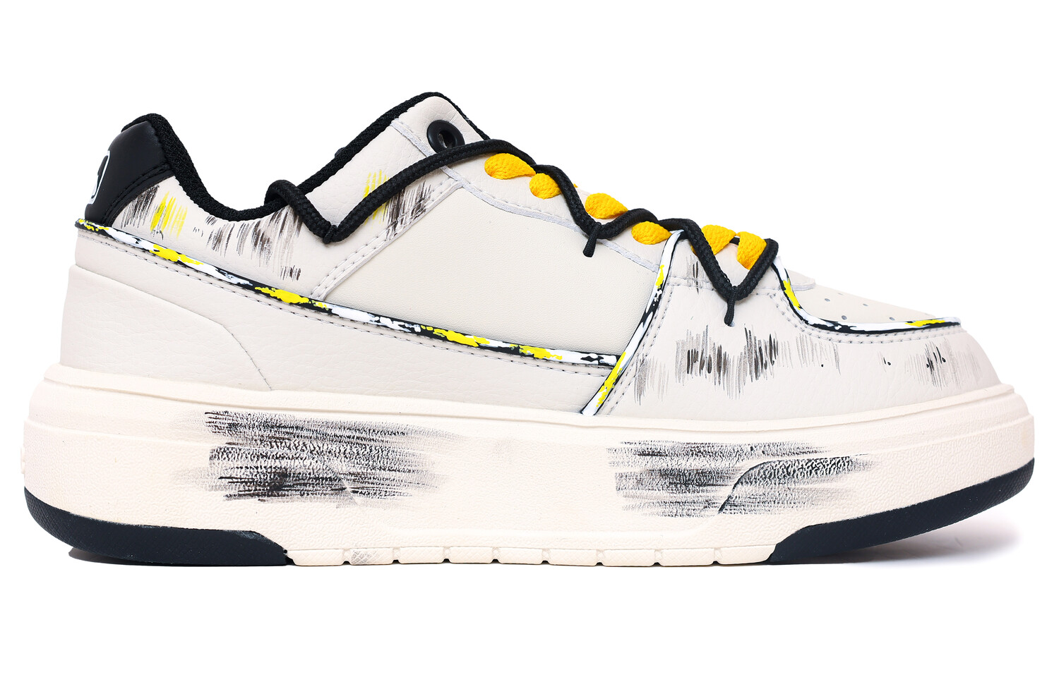 

Кроссовки MLB Chunky Liner Skateboarding Shoes Unisex Low-top Yellow/black, белый