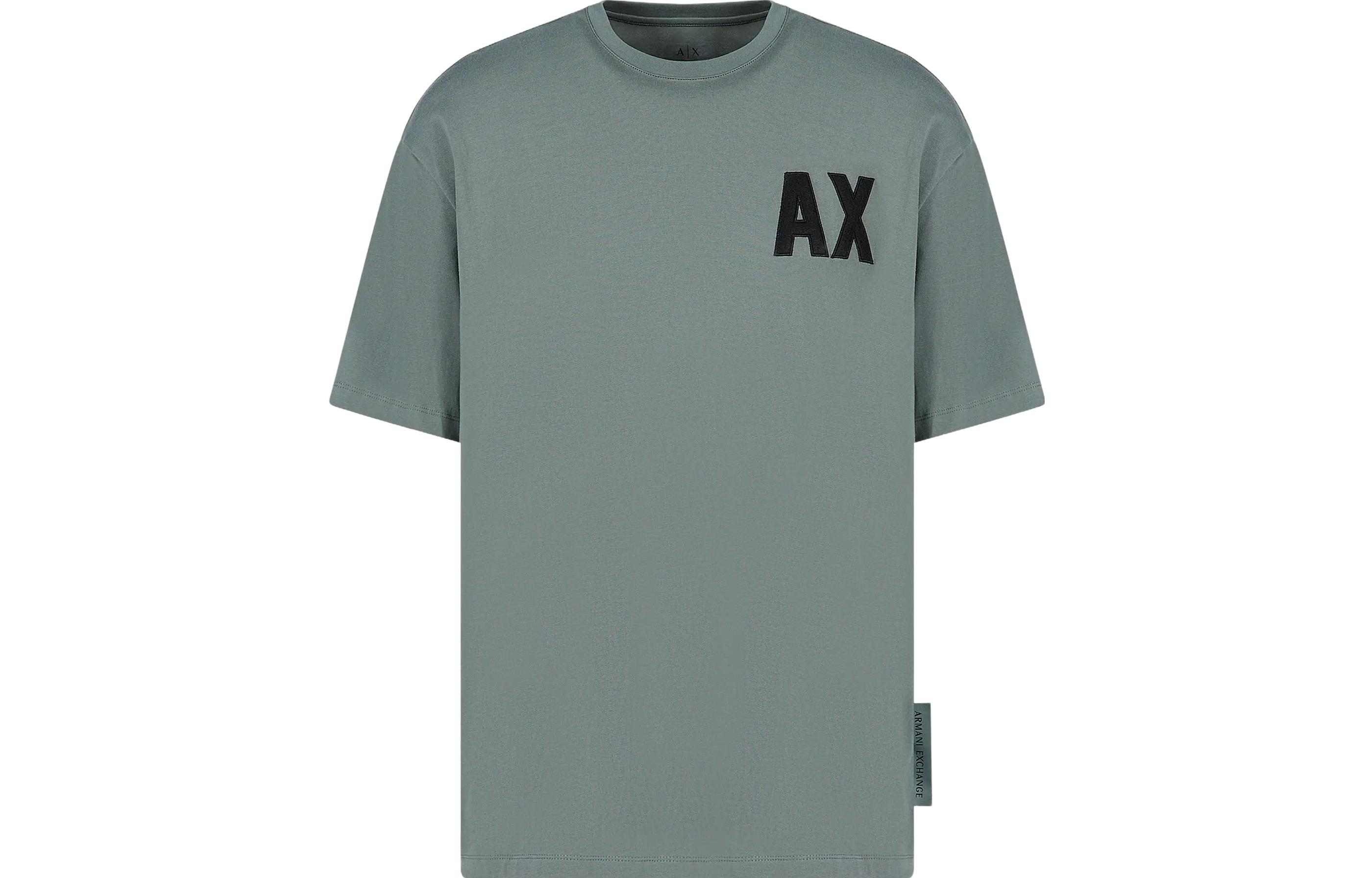 

Футболка мужская AE FW23 ARMANI EXCHANGE, серо-зеленая