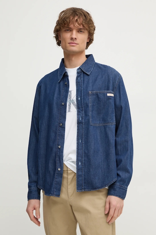 

Джинсовая рубашка Calvin Klein Jeans, синий