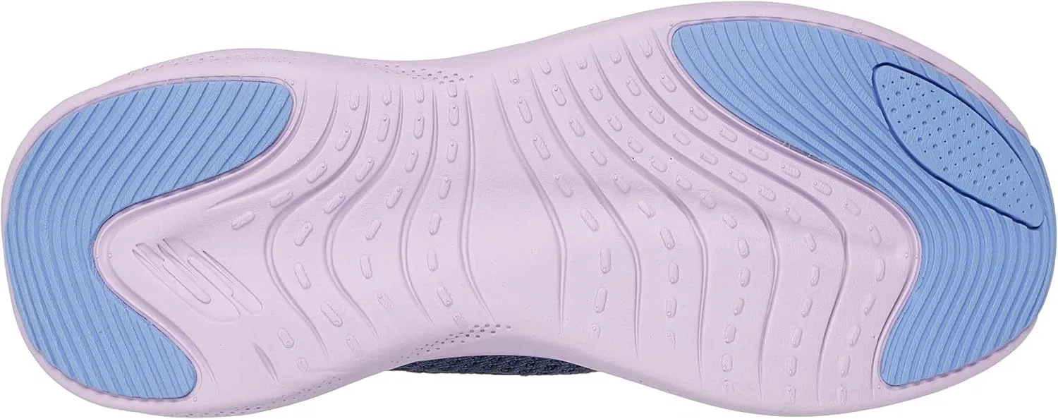 Мужские кроссовки Skechers Gowalk Arch Fit, спортивные слипоны, повседневные лоферы для походов, беговые кроссовки, темно-синий/фиолетовый — фото 3