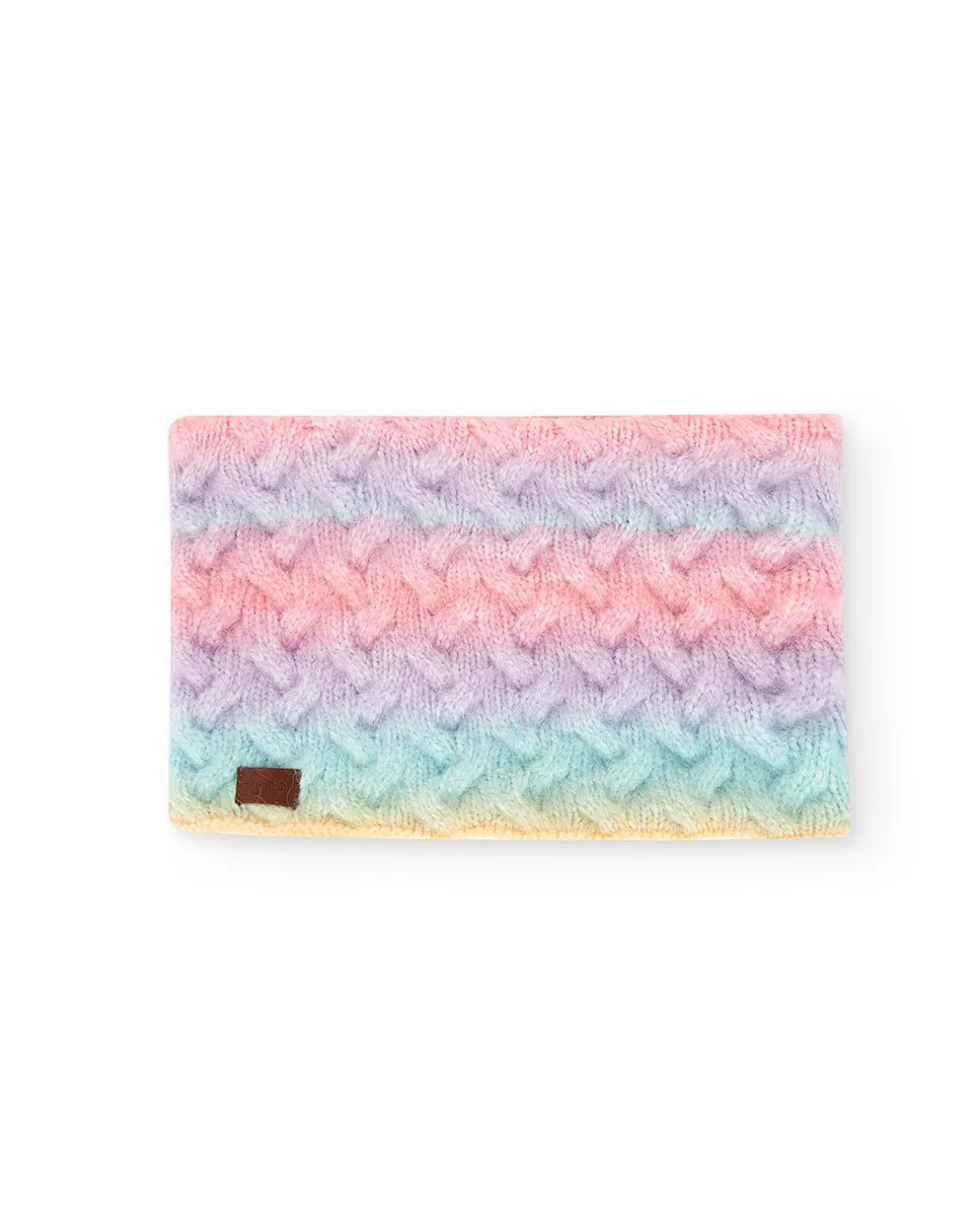 

Шарф-снуд с трикотажной косой Boboli, мультиколор