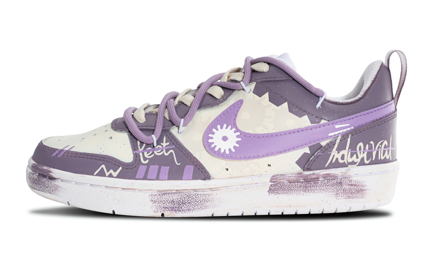 

Кроссовки Nike Court Borough 2 Skateboarding Shoes Women's Low-top Purple/Grey, цвет Light Lavender