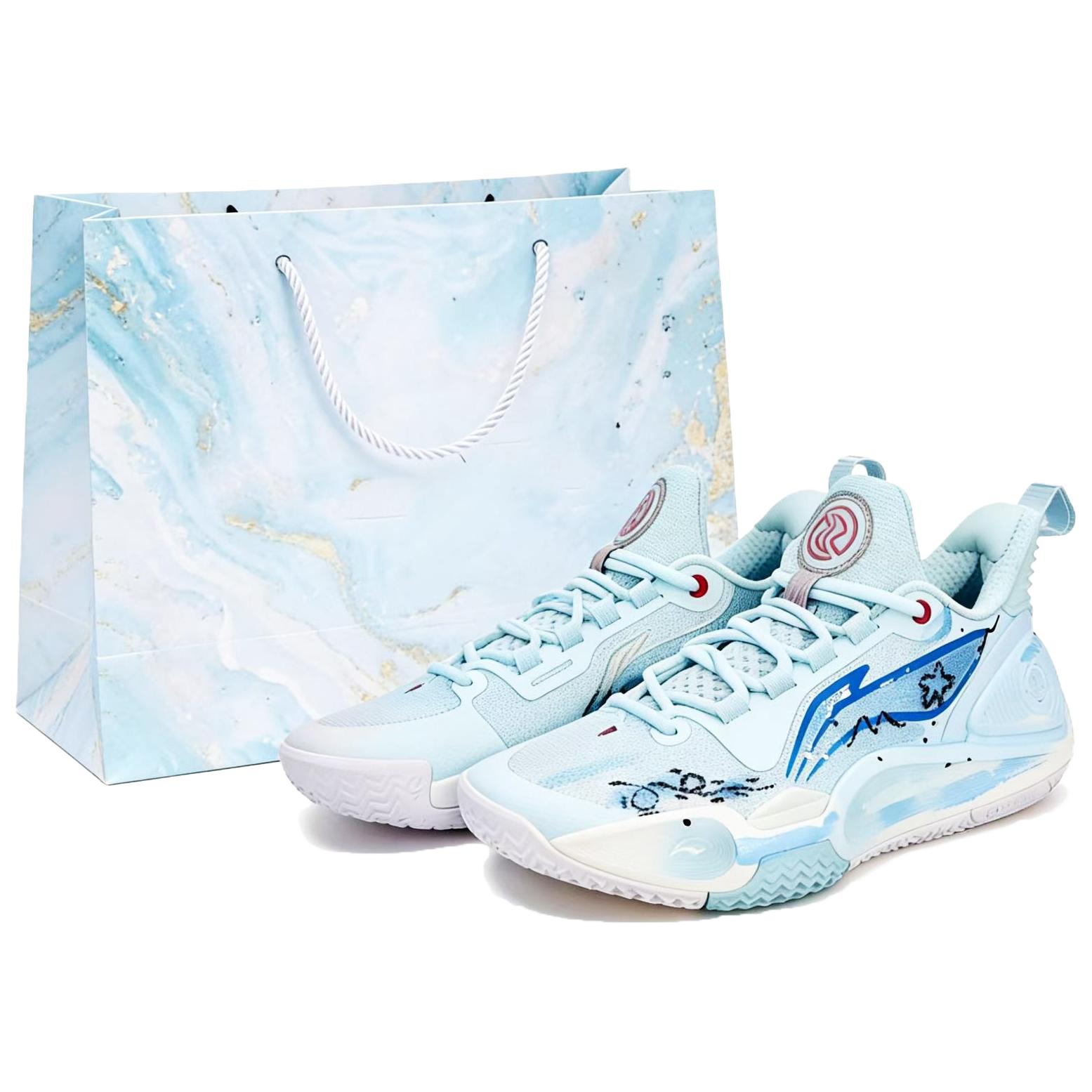 

Li-Ning Li Ning Speed 9 Cushioning Slip Resistant Abrasion Resistant Low top Basketball Shoes Unisex Blue