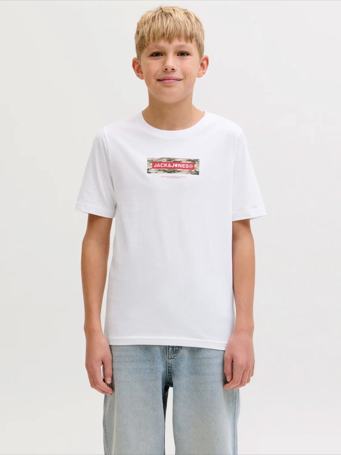 Футболка 'JCOBREEZE' Jack & Jones Junior, White — фото 3