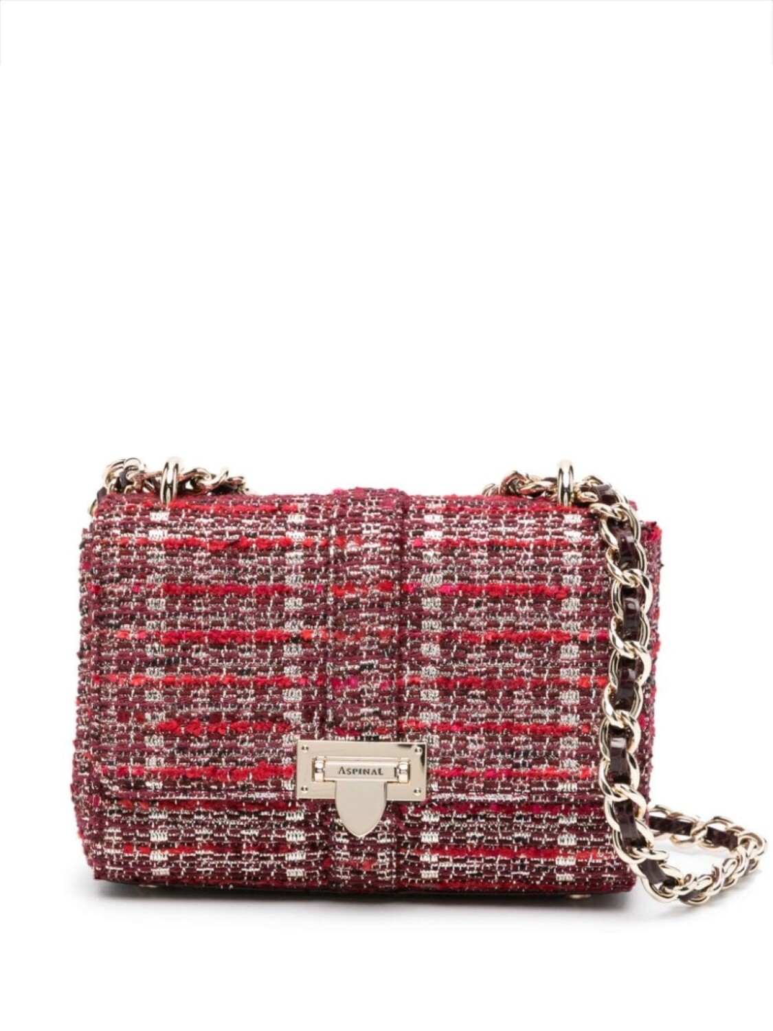 

Aspinal Of London твидовая сумка на плечо Lottie, красный