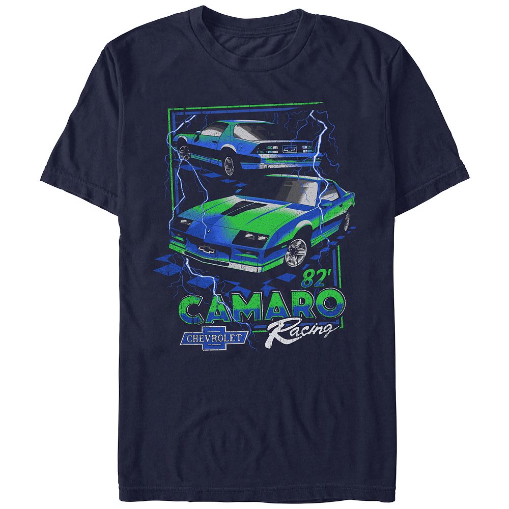 

Мужская футболка с графическим рисунком Camaro Racing '82 Licensed Character, темно-синий