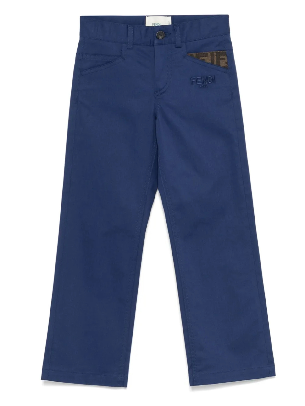 

Брюки с логотипом FF Fendi Kids, синий