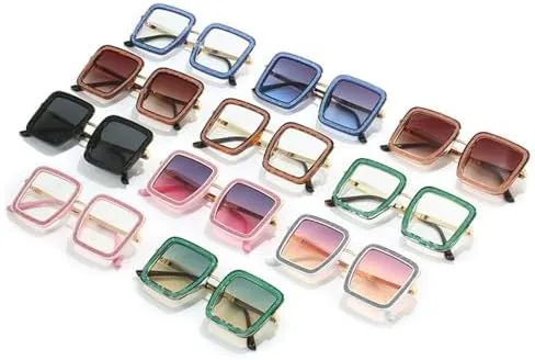 

Модные солнцезащитные очки большого размера с бриллиантами для женщин, стильные квадратные солнцезащитные очки с кристаллами, защита от ультрафиолета UV400 MTZJH, C2