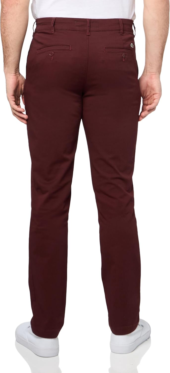 Lacoste мужские брюки чинос Slim Fit из эластичного хлопка, Expresso — фото 2