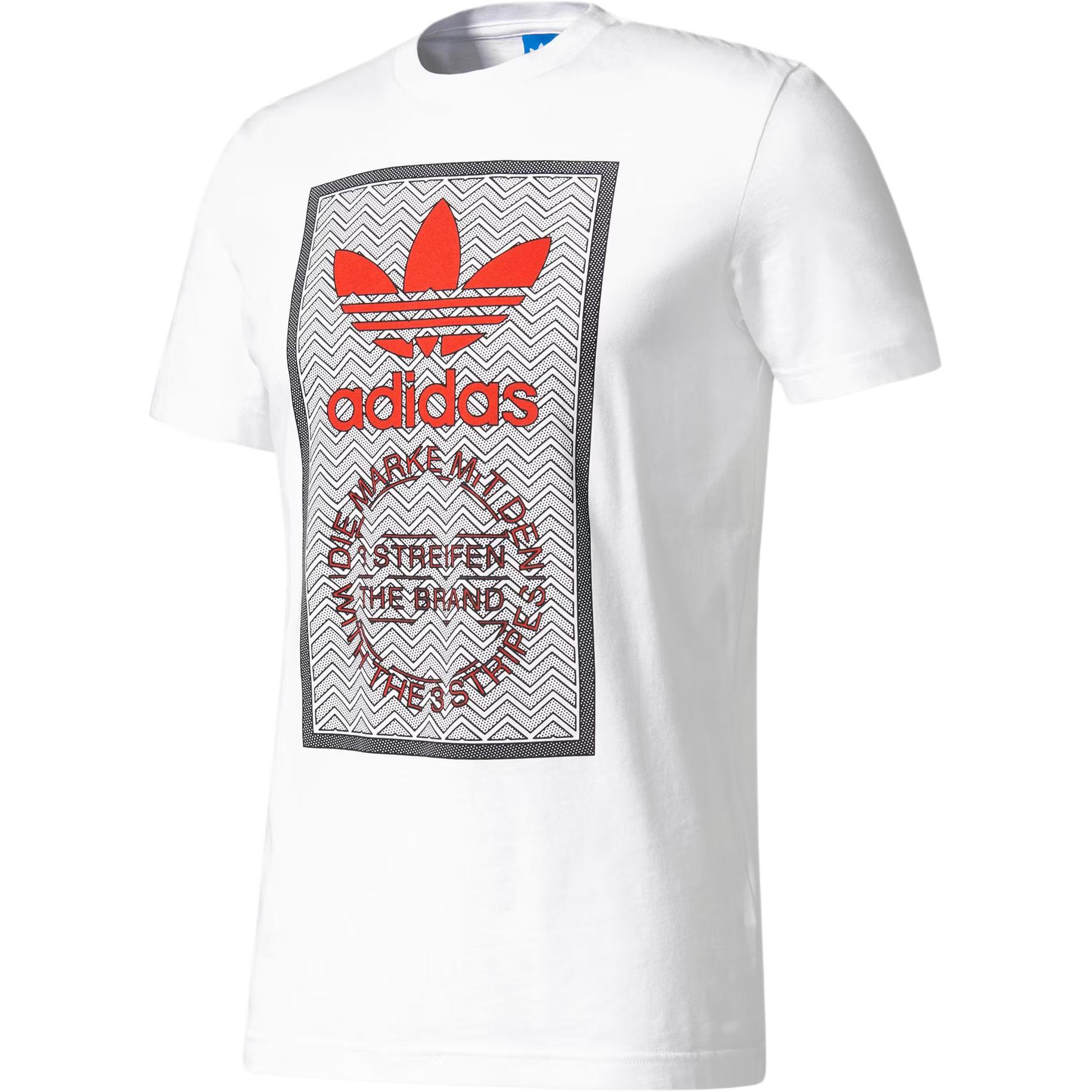 

Adidas Originals Футболка мужская белая, Белый, Adidas Originals Футболка мужская белая