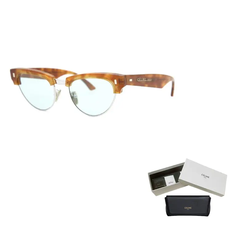 

CELINE Пластиковая оправа для очков кошачий глаз женская коричневая, Brown