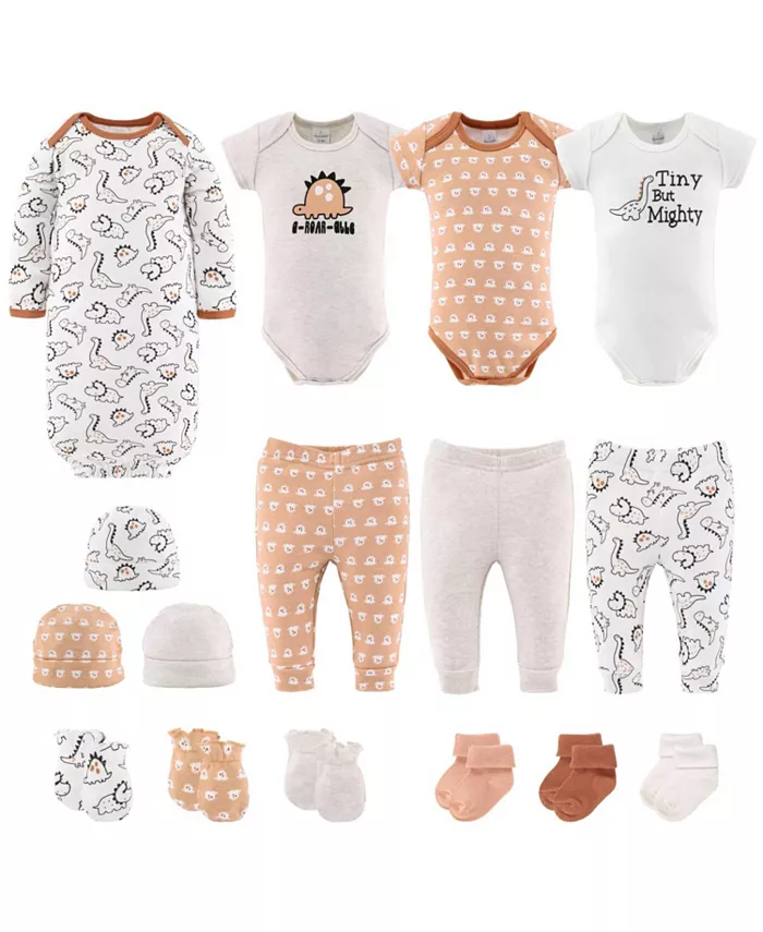 

Набор для новорожденных Baby Boys Newborn Tiny Dino из 16 предметов The Peanutshell, оранжевый