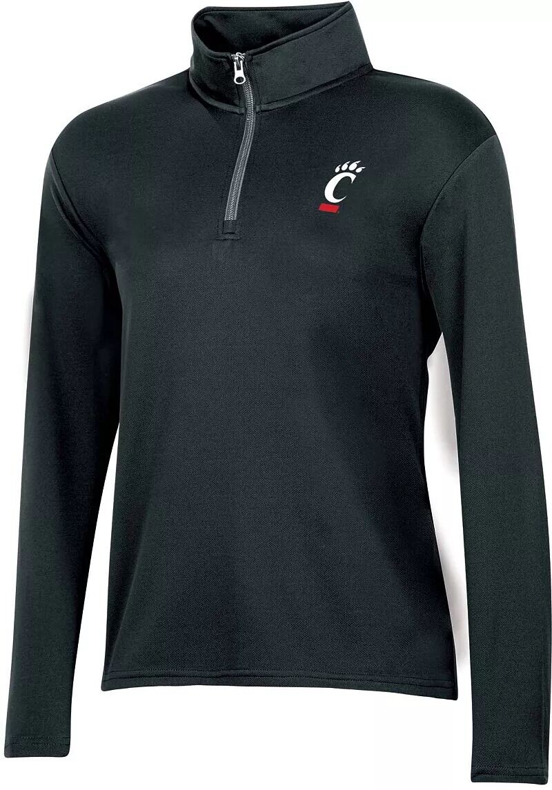 

Женский черный пуловер на молнии 1/4 Champion Cincinnati Bearcats