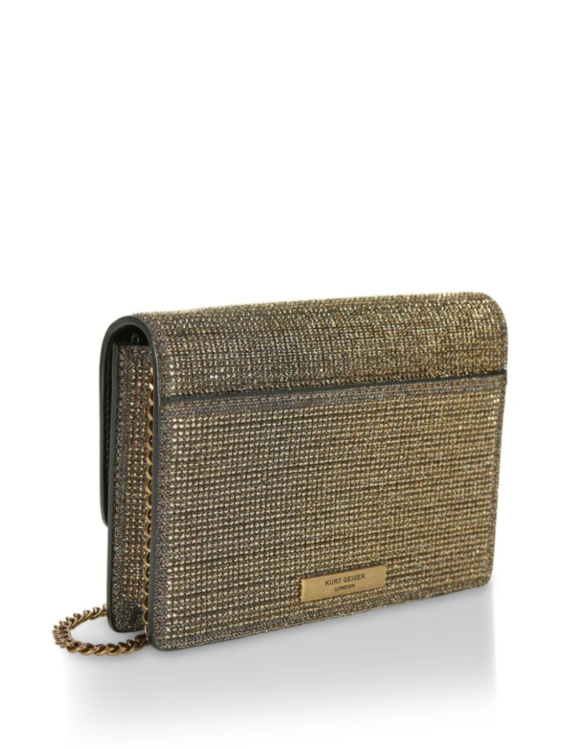 

Кошелек Extra Mini Shoreditch на цепочке Kurt Geiger London, золотистый