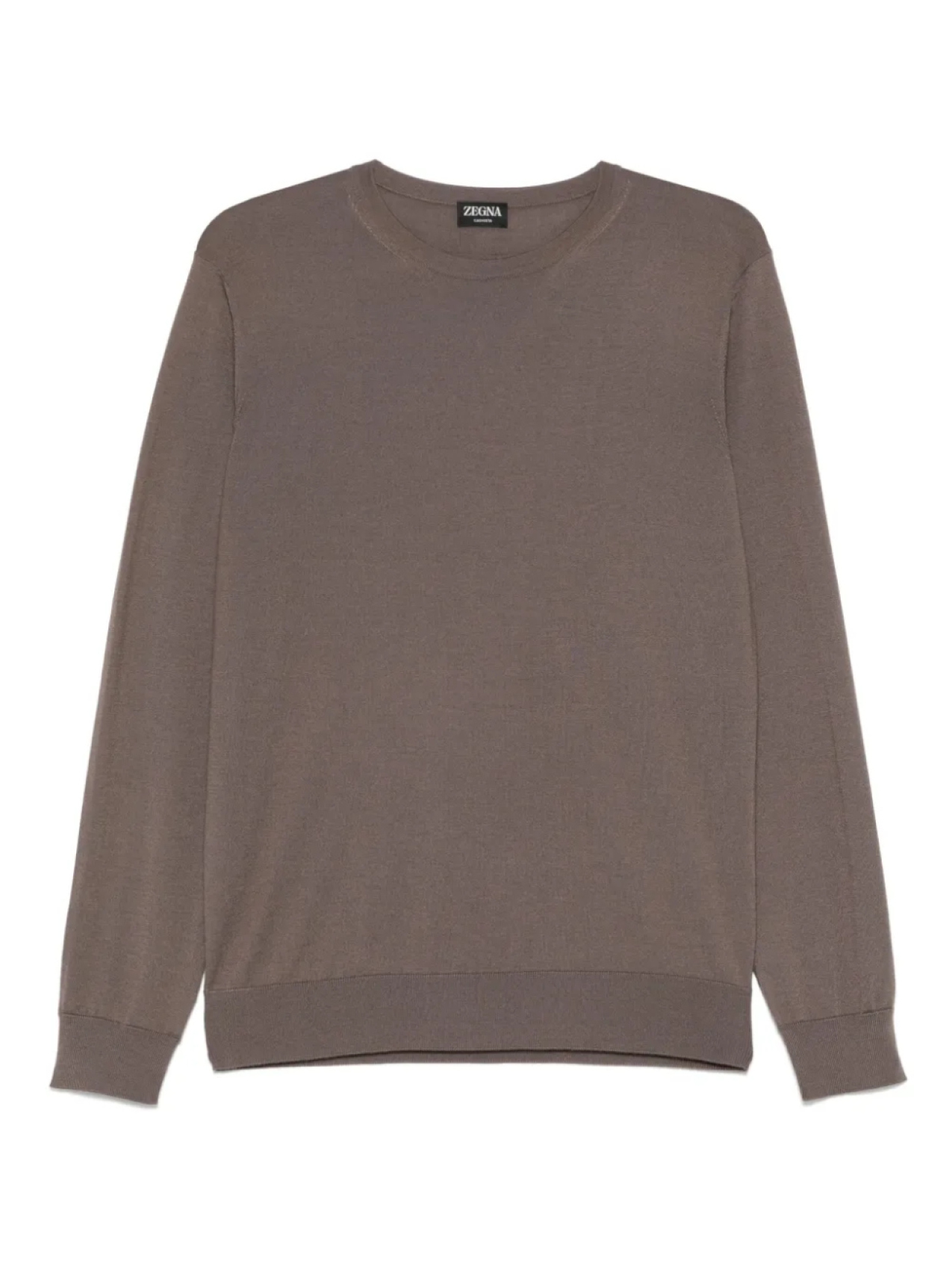 

Футболка Zegna fine-knit top, коричневый