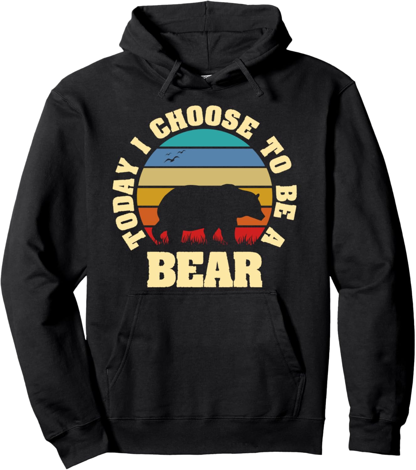 

Я люблю медведей и забавные винтажные вещи. Сегодня я решил быть медведем. Толстовка Funny Bear Retro Lover, черный