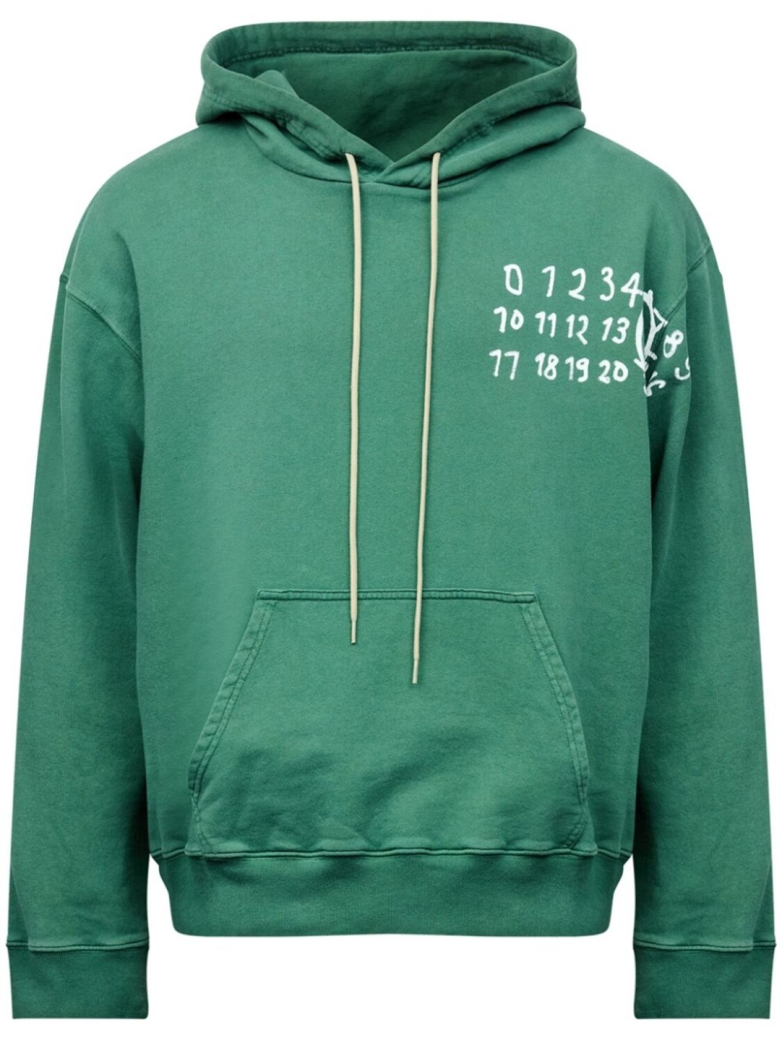 

MM6 Maison Margiela декорированное худи, зеленый