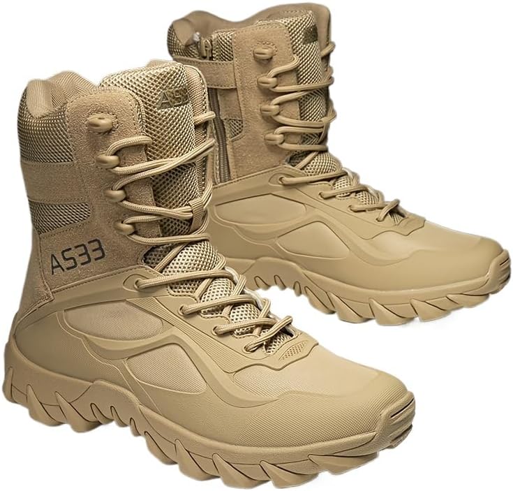 

Мужские модные высокие походные ботинки Hhhchpm, удобные нескользящие повседневные шнурованные ботинки для активного отдыха на свежем воздухе, Sand Color