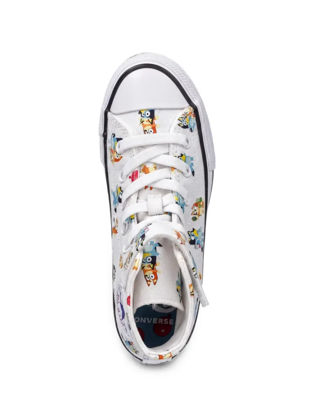 Высокие кроссовки с принтом Converse Kids, белый — фото 4