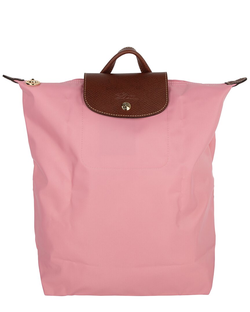 

Longchamp Le Pliage Original Средний холщовый рюкзак, белый