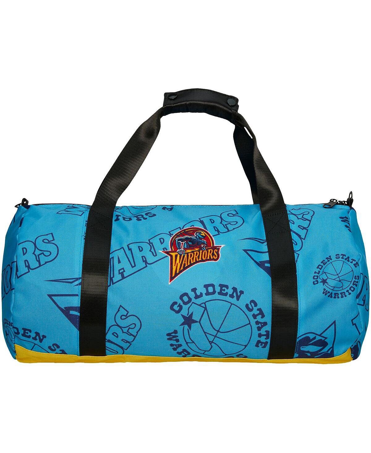 

Мужская и женская спортивная сумка с логотипом Golden State Warriors Team Mitchell & Ness, синий