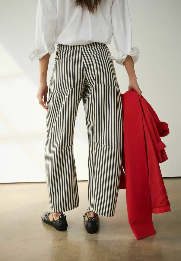 Двойной карманный ствол, широкие штанины Next, Striped — фото 3