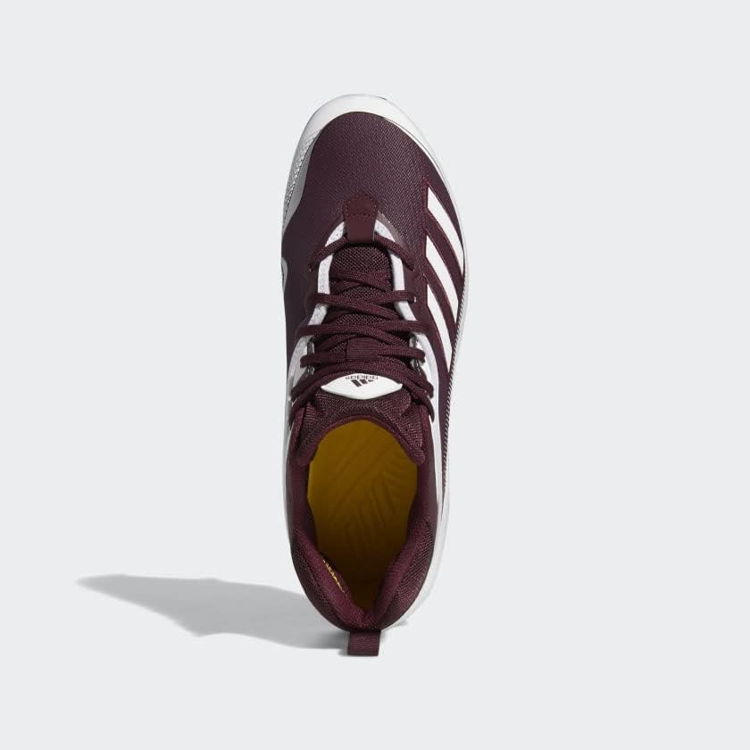 Мужские бейсбольные кроссовки Adidas FV9348, бордовый/белый — фото 3
