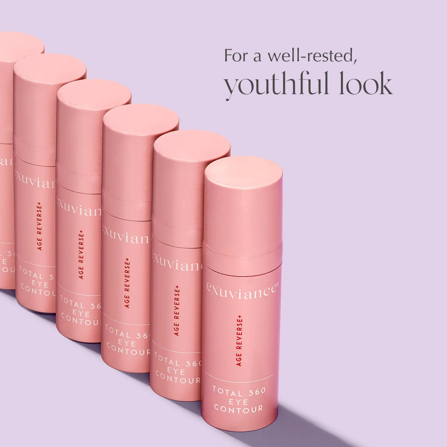 EXUVIANCE AGE REVERSE+ Total 360 Eye Contour, антивозрастной крем для глаз, осветляет темные круги, подтягивает и разглаживает мелкие морщины, содержит кофеин, гиалуроновую кислоту и пептиды, 15 г, New Version — фото 2