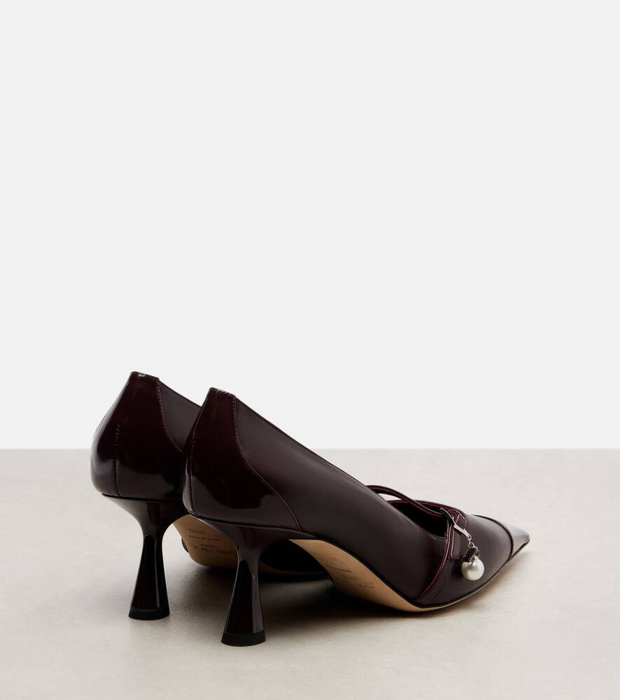 Туфли-лодочки Aren 65 из кожи Jimmy Choo, Deep Merlot — фото 2