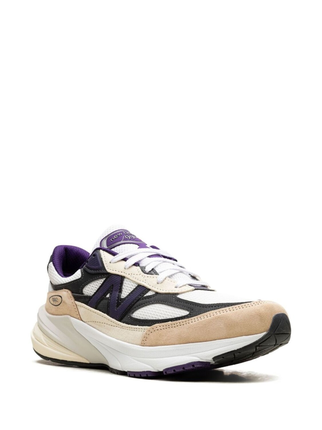 New Balance кроссовки x Teddy Santis 990v6 "Made In USA - White/Black Plum", белый — фото 2