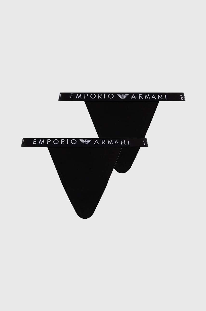 

Стринги упаковка из 2 шт Emporio Armani Underwear, черный