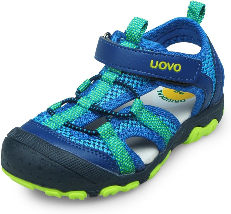 

Сандалии для мальчиков UOVO, детские сандалии, походные спортивные с закрытым носком, пляжные летние сандалии для мальчиков, быстросохнущие, противоскользящие, синий