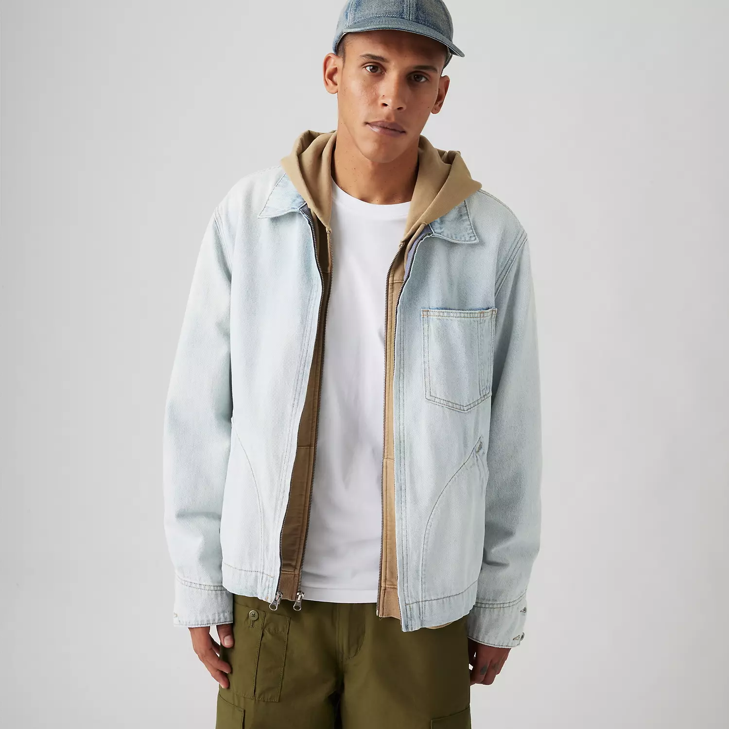 

Легкая куртка Mechanics с застежкой-молнией Levi's, цвет Low Light Rain - Light Wash, Серый, Легкая куртка Mechanics с застежкой-молнией Levi's, цвет Low Light Rain - Light Wash