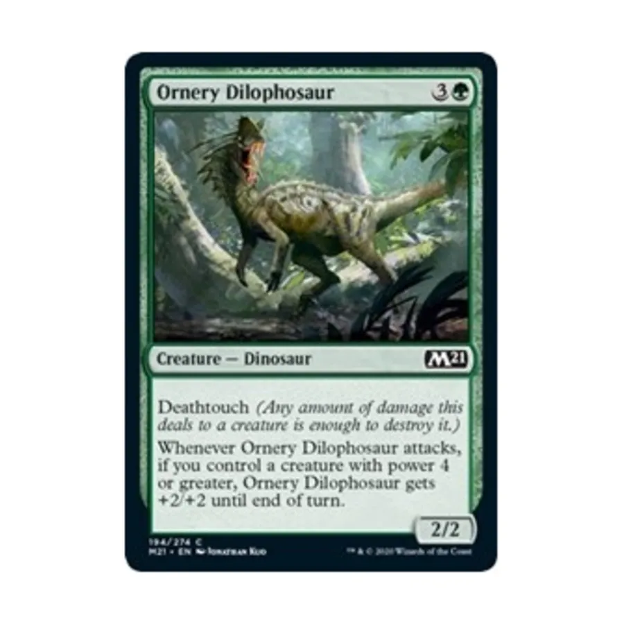 

CCG Орнери Дилофозавр (К), MTG - Core Set 2021