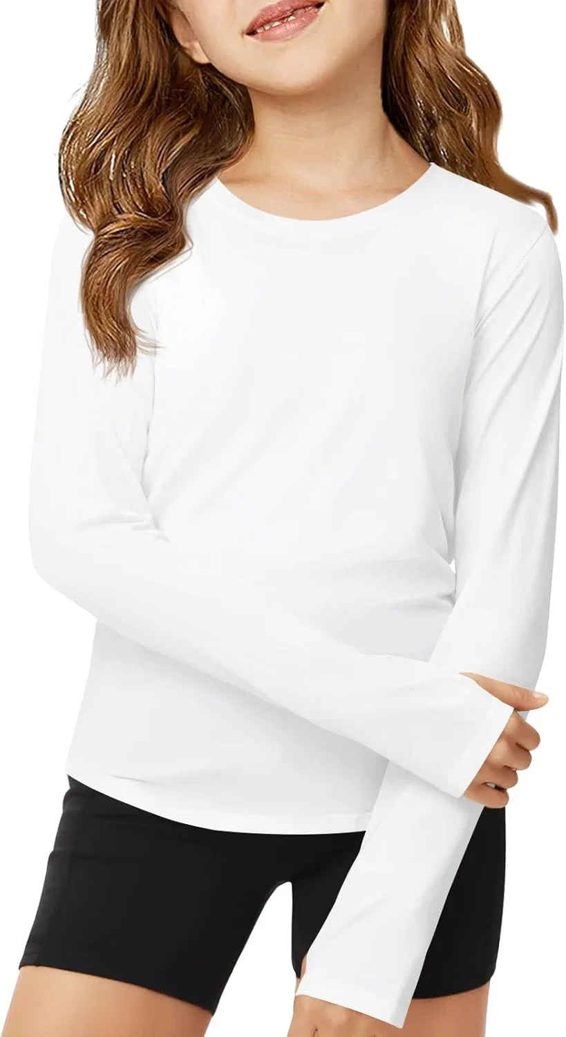 Детская футболка с длинным рукавом Haloumoning, White