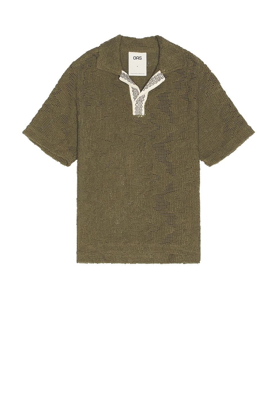 

Крючком вязаная рубашка Pine verve palmer Oas, green