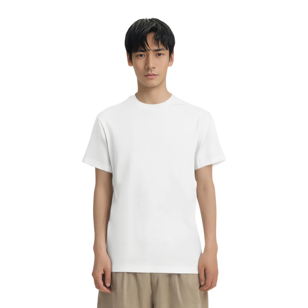 Футболка мужская белая crew neck Calvin Klein, White — фото 4