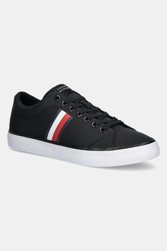

Кроссовки TH HI VULC LOW CORE STRIPES MESH Tommy Hilfiger, черный