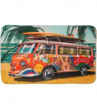 

Коврик для ванной SANILO Summer Bus 50x80 cm, 50x1,5x80 см, оранжевый